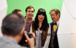 Mamma Mia! cast members from left Gil Brady as Sam, Lyn Philistine as Donna and Gary Lindemann as Harry pose for a photo shoot at theREP Friday, June 16, 2017.